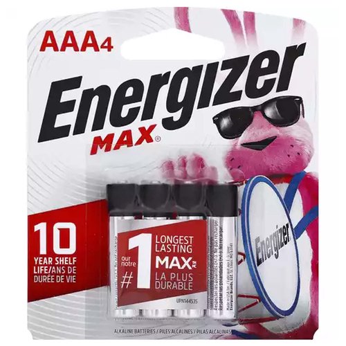 Energizer Max Alkaline Battery, AAA