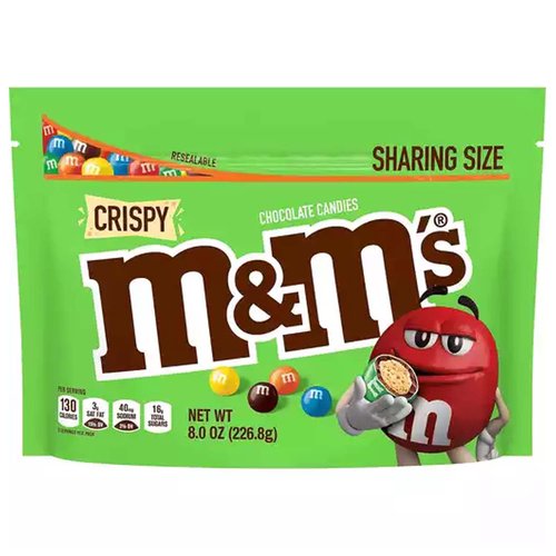 M&M's Crunchy Cookie Milk Chocolate Candy Sharing Size Resealable