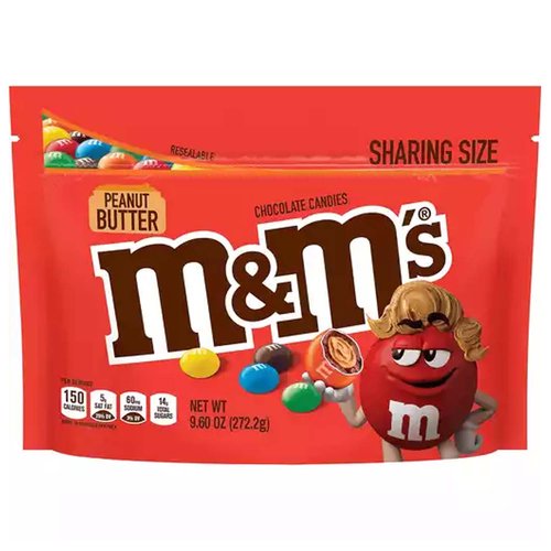 M&M's Peanut Butter Milk Chocolate Candy Grab & Go Size Peanut Butter