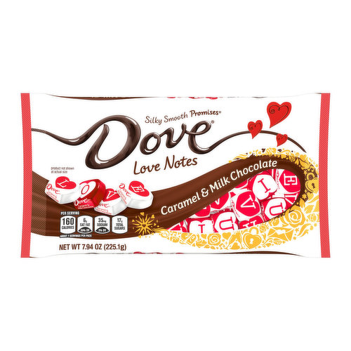 Dove Caramel & Milk Chocolate Valentine Candy