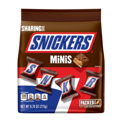 Snickers, Minis, Sharing Size