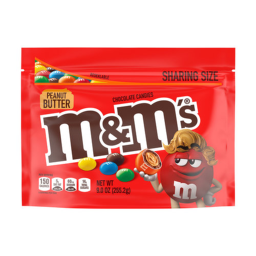 M&M's Peanut Butter Chocolate Share Size Resealable Bag