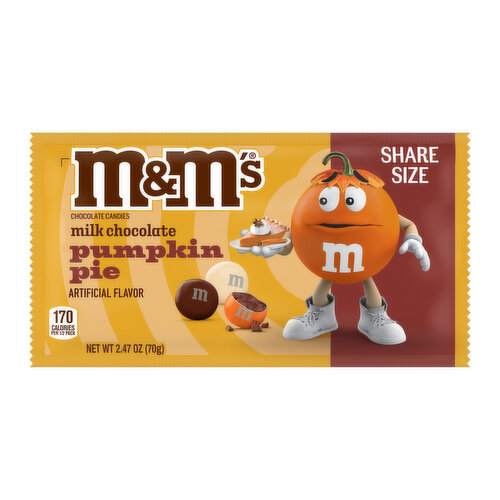 Halloween M&M's Pumpkin Pie Sharesize