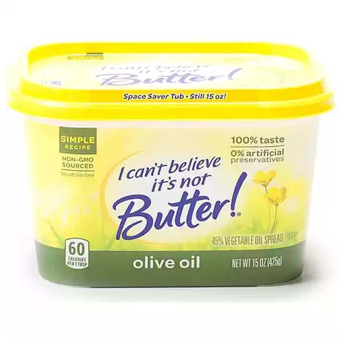I Can't Believe It's Not Butter! Olive Oil Spread, 15 Oz