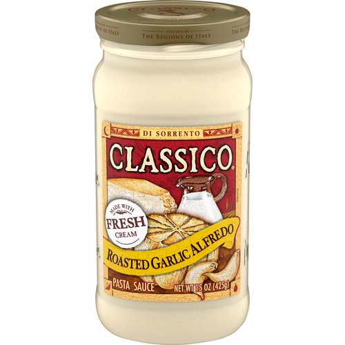 Classico Roasted Garlic Alfredo Pasta Sauce