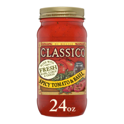 Classico Spicy Tomato & Basil Pasta Sauce