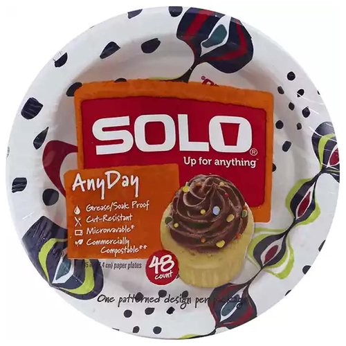 Solo Heavy Duty 10-Inch Paper Plates, 55 ct - King Soopers