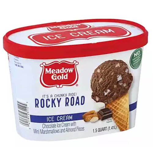 Meadow Gold Ice Cream, Rocky Road