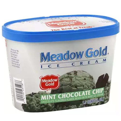 Meadow Gold Ice Cream, Mint Chocolate Chip