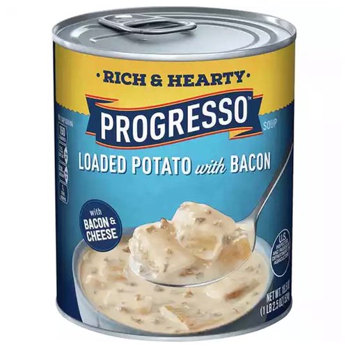 Progresso Rich & Hearty Soup, Loaded Potato with Bacon