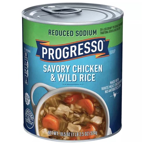 Progresso Reduced Sodium Soup, Chicken & Wild Rice