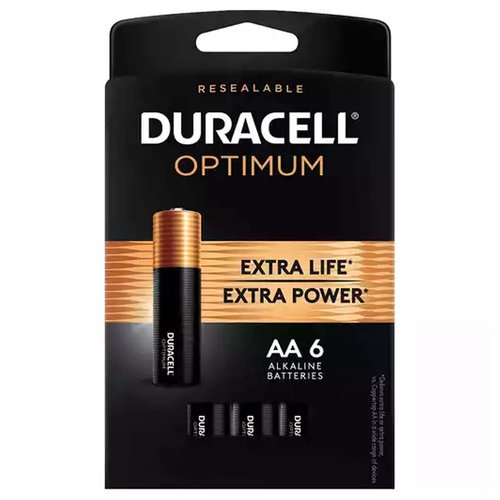 Duracell Optimum Batteries, Alkaline, AA