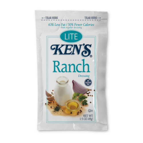 Ken's Lite Ranch Dressing Pouch