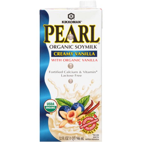 <ul>
<li>Pearl Creamy Vanilla Soymilk Tastes Delightful
Soy to the World
For centuries, the soybean has been venerated as a nutritional powerhouse in Asia. Modern science validates this claim.
Soybeans are an excellent source of protein, fiber and some minerals. They contain all the amino acids essential to human nutrition. Made from organic soybeans, Pearl Soymilk is a great addition to your balanced diet.</li>
<li>On the road to good health, "a journey of a thousand miles begins with a single step." Like drinking PEARL Creamy Vanilla Soymilk. Smooth and delightful, with a rich flavor, PEARL Creamy Vanilla Soymilk simply tastes great.
Including PEARL Soymilk in your diet is a smart choice. We've taken great care to make your soymilk experience enjoyable. You drink soymilk for all the right reasons, we make sure those reasons taste good.
The name, "PEARL," embodies the essential qualities of our brand. PEARL Soymilk is lusciously rich and satin smooth, capturing the pure essence of soy goodness. The promise of PEARL is simply this: to provide soymilk of incomparable quality to meet your nutritional needs.
PEARL Soymilk has impeccable soy credentials. It was created by Kikkoman, the company that has been transforming soybeans into legendary food products for more than three centuries.</li>
</ul>
