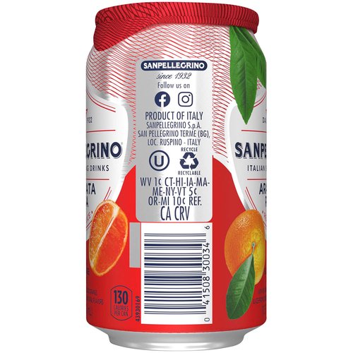 San Pellegrino Orange Sparkling Fruit Beverage, Single