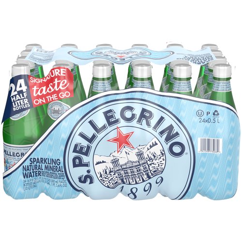 San Pellegrino Sparkling Water, Bottles (Pack of 24)