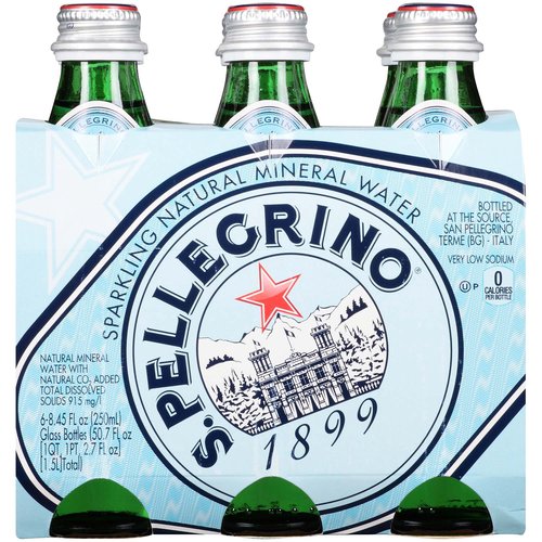 East Coast San Pellegrino 1L Glass Sparkling Water - San