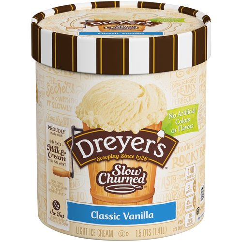 Dreyer's Light Ice Cream, Vanilla 