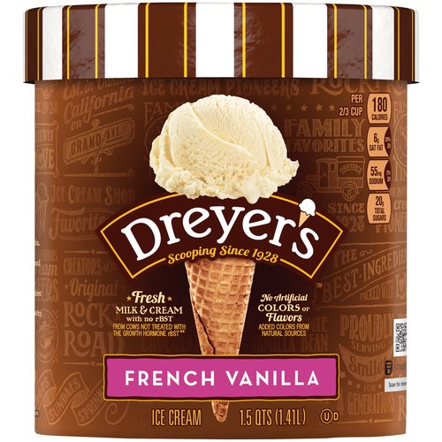 Dreyer's Classic Ice Cream, French Vanilla