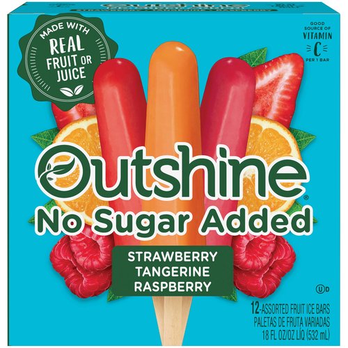 Outshine Fruit Bars, No Sugar Added, Variety Pack 