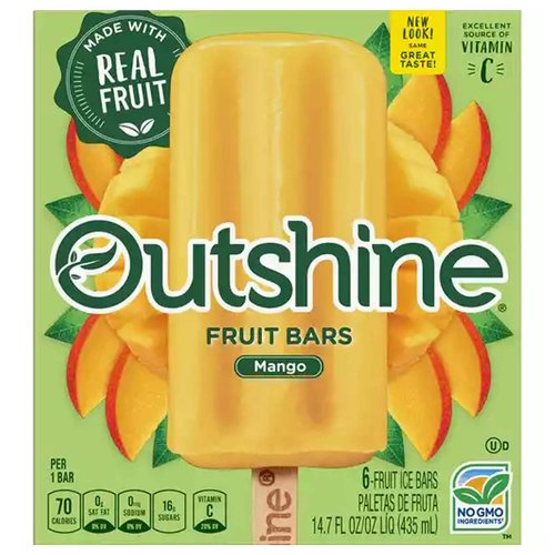 Outshine Fruit Ice Bars, Mango