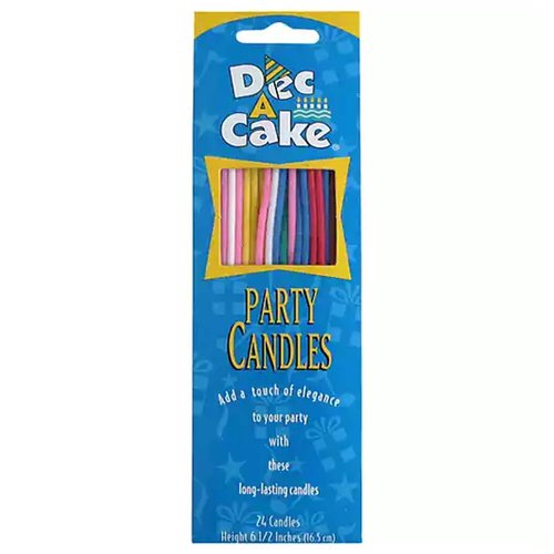 Dec A Cake Thin Party Candles