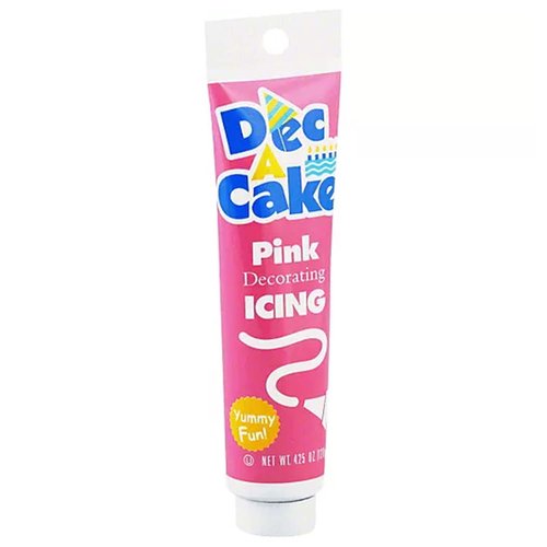 Dec A Cake Icing Tube, Pink