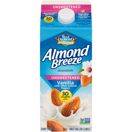 Almond Breeze Unsweetened Almondmilk, Vanilla 