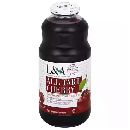 L&A 100% Juice, Tart Cherry