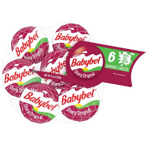 Laughing Cow Baby Bel Sharp Cheese, Mini