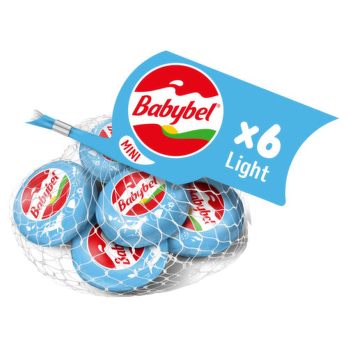 Babybel Light Mini Semisoft Cheese, 6 count