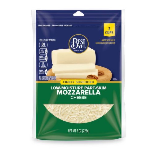 Best Yet Mozzarella Cheese, Fancy Shredded