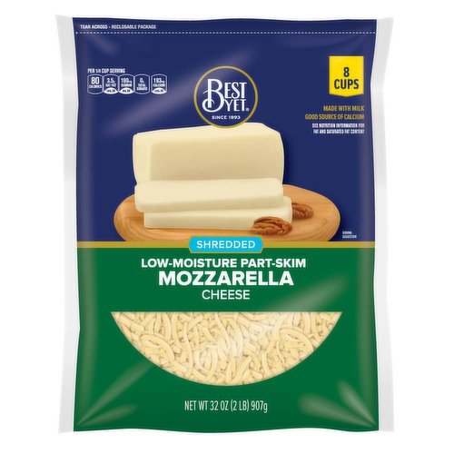 Best Yet Shred Mozzarella Cheese, Value Pack