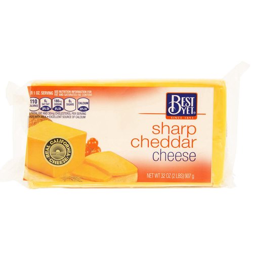 Great Value Mild Cheddar Cheese, 32 oz