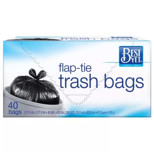 Best Yet Trash Bags, 30 Gallon