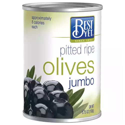 Best Yet Pitted Olives, Jumbo