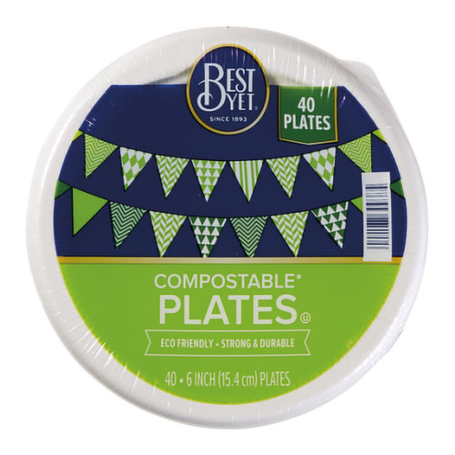 Best Yet Compostable Plates 6in