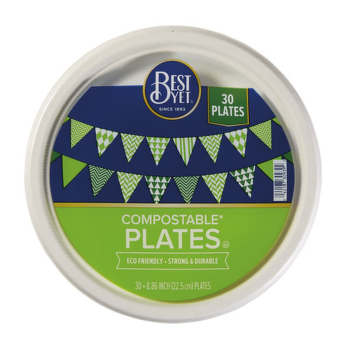 Best Yet Compostable Plates 9in