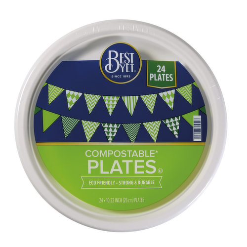 Best Yet Compostable Plates 10.25in