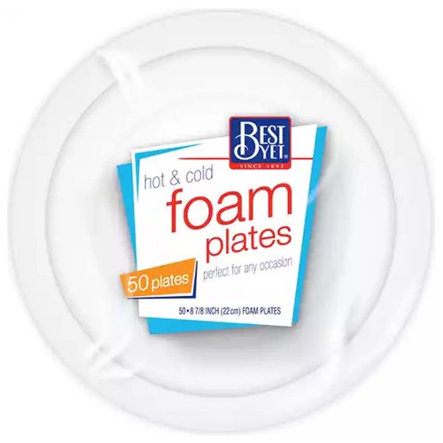 Foam Plates White