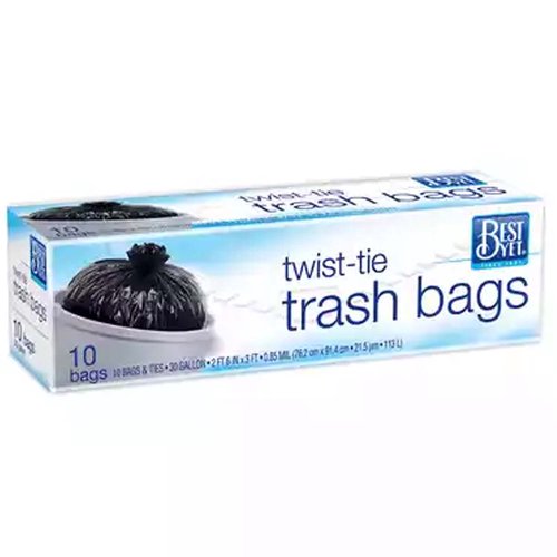 Trash Twist Tie 30 Gal - Best Yet Brand
