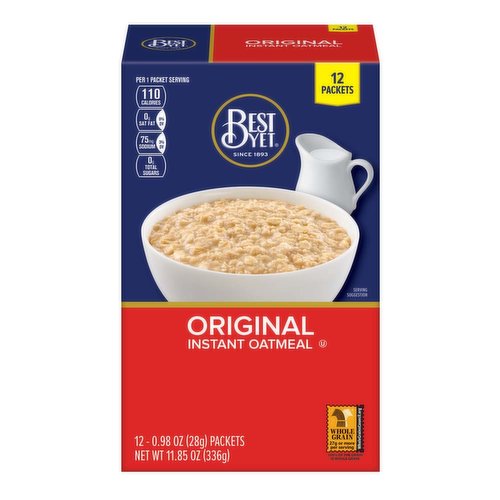 Best Yet Instant Original Oats (Pack of 12)