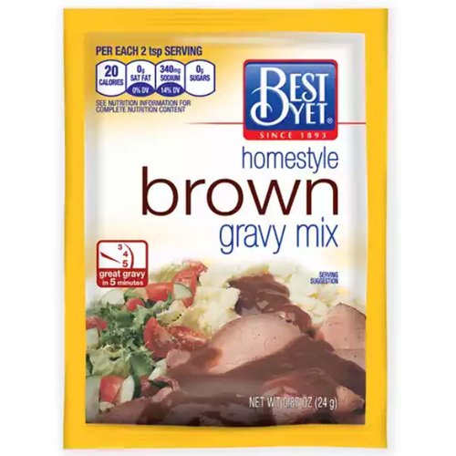 Best Yet Homestyle Brown Gravy Mix