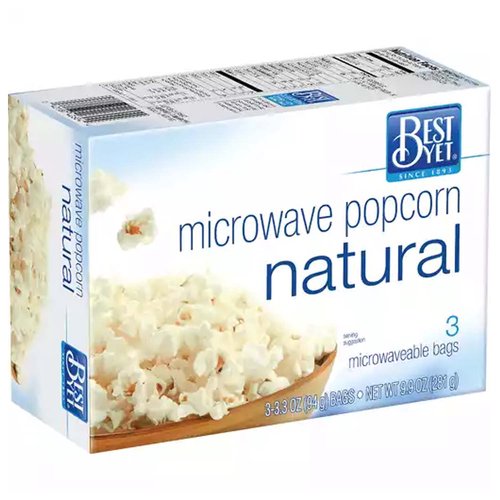 Best Yet Natural Microwave Popcorn