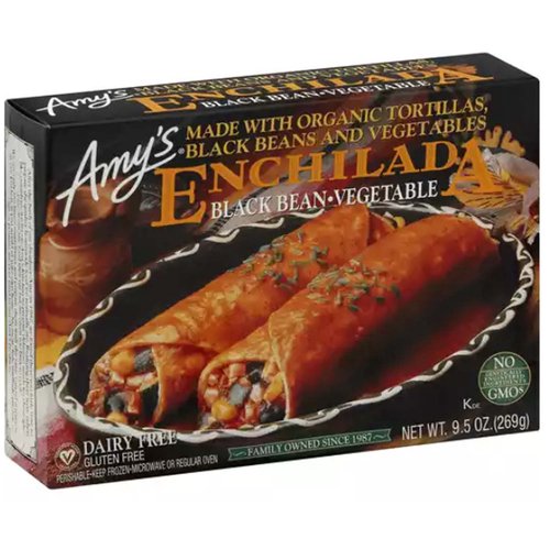 Amy's Organic Enchilada, Black Bean Vegetable