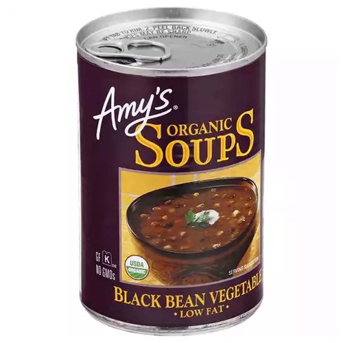 Amy's Organic Soup, Black Bean Vegetable 