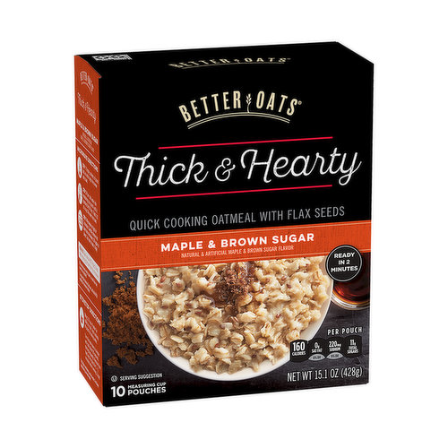 Better Oats Thick and Hearty Maple Brown Sugar