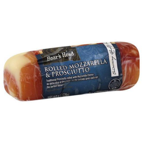 Boar's Head Rolled Mozzarella Cheese & Prosciutto