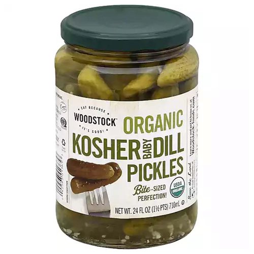Woodstock Farms Kosher Baby Dill Pickles