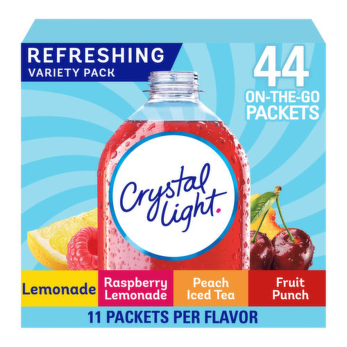 Crystal Light Refreshing Variety Pack, On-the-Go Packets